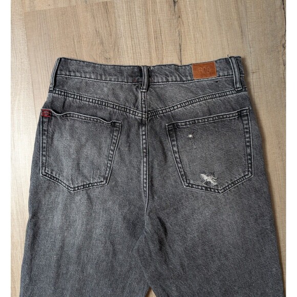 BDG Urban Outfitters Black Slim Straight Size 28 Washed Denim Ripped Jeans Women - Picture 9 of 11